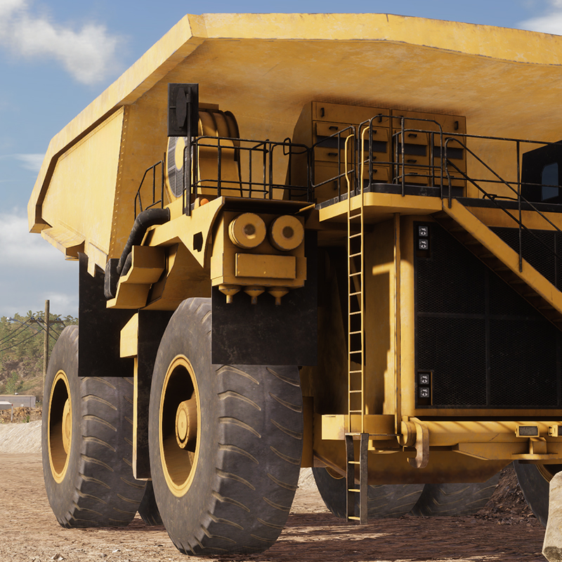 Equipamentos industriais de mineração para treinamento de operadores